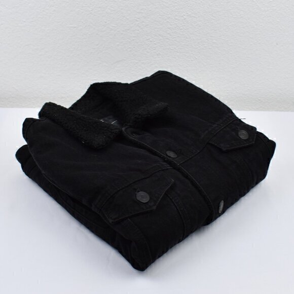 Sunrise Kingdom Sherpa Lined Jean Jacket Size‎ Small Gently Used Condition - Picture 1 of 5